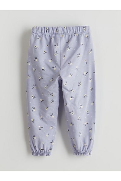 LC Waikiki Floral Girl's Pajama Bottom with Elastic Waist