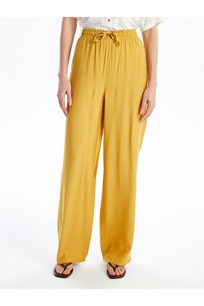 LC Waikiki Comfortable Molded Women's Trousers with Elastic Waist
