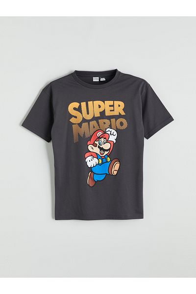 LC Waikiki Crew Neck Super Mario Printed Boys' T-Shirt