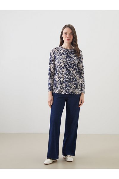 LC Waikiki Crew Neck Patterned Women's T-Shirt