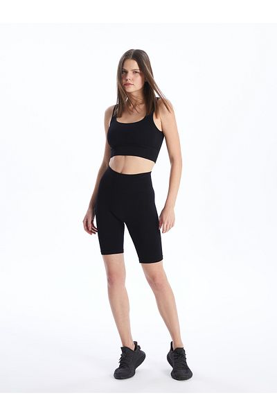 LC Waikiki Pantaloni scurți pentru femei, cu talie elastică, fără sudură