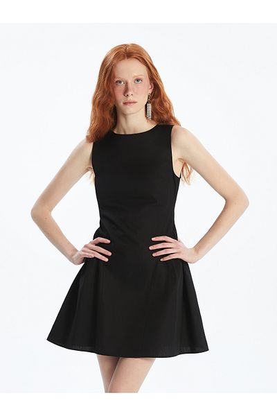 LC Waikiki Rochie mini cu gât roșu