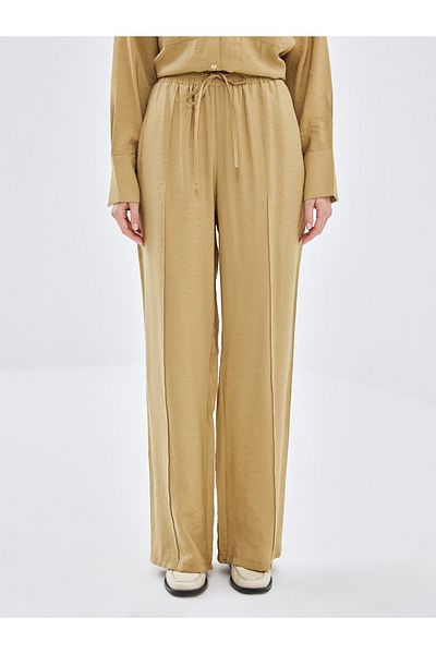 LC Waikiki Women's Palazzo Trousers - Comfortable Fit and Elastic Waist