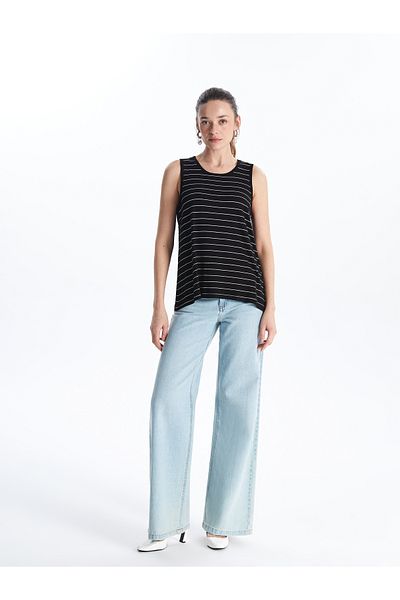 LC Waikiki Crew Neck Striped Women's Athlete