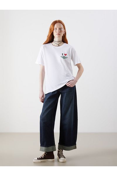 LC Waikiki Tricou pentru damă cu decolteu rotund The Mandalorian imprimat
