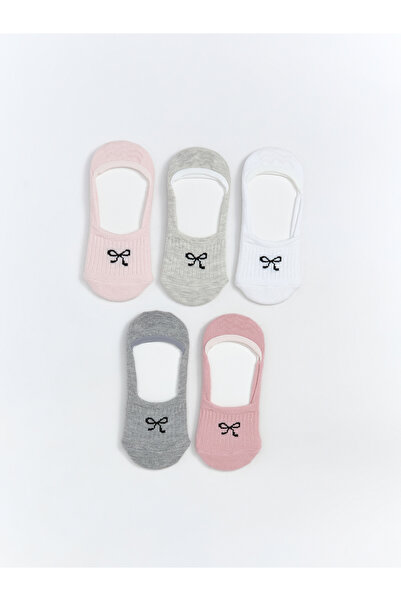 LC Waikiki Чорапи балерини с панделка за момичета, комплект от 5