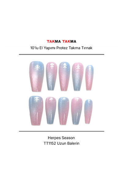 Takma Takma XS Beden 10'lu Renkli Uzun Balerin TT1152 Tekrar Kullanılabilir P...