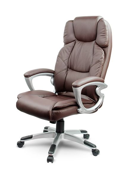 shumee Brown leather office chair Sofotel EG-227