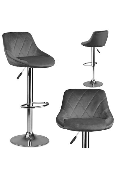 shumee Bar stool with backrest Nerra grey
