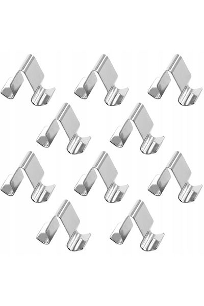 OEM Set 10 Piese Cleme De Fixare, Pentru Tapiterie, Audi A1, A3, A4, A5, A8, Din Metal, Argintiu