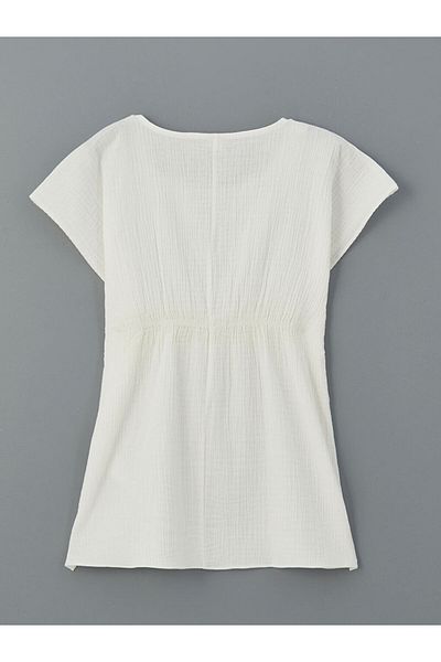 LC Waikiki White Crew Neck Girl's Pareo