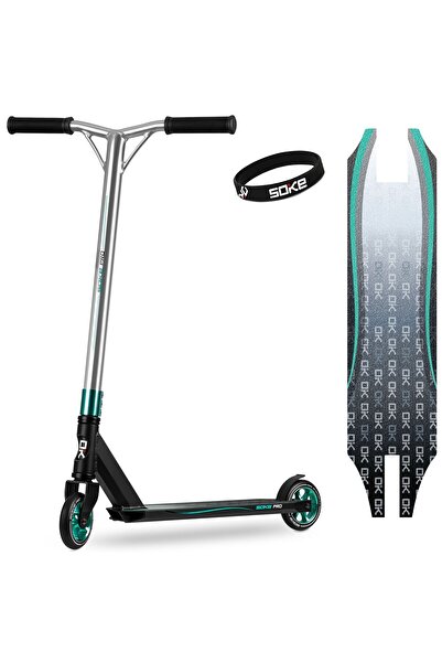 shumee Trotinetă SOKE PRO Stunt Silver-Turcoaz