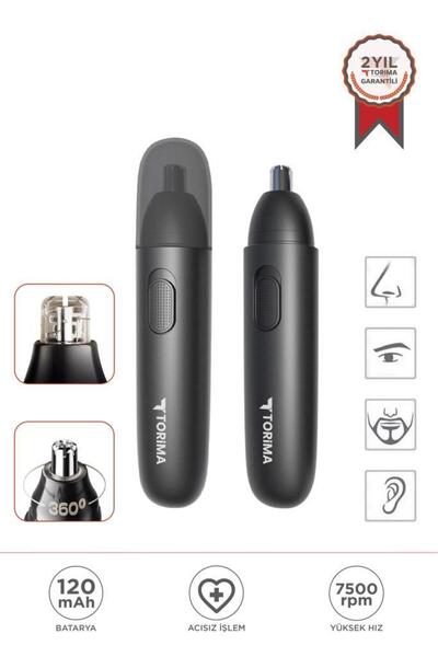 Torima GT-2220A Siyah Taşınabilir Elektrikli USB Şarj Edilebilir Burun Kılı Kesme Makinesi