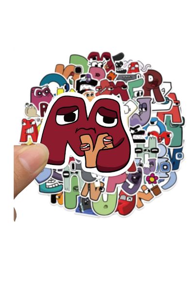 OEM Alphabet stickers, 52 pieces