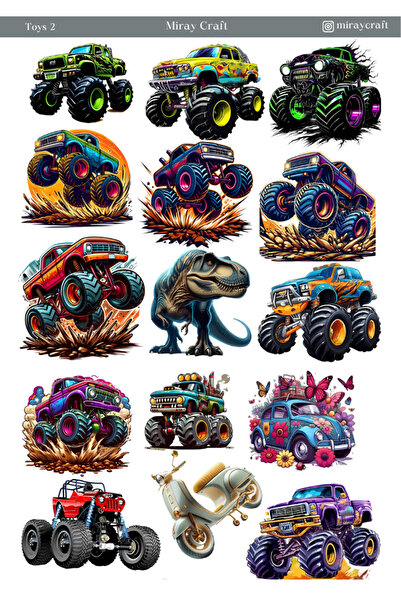 MirayDesign 1 autocolant tematic pentru jucării (12x17 cm) pentru Bullet Jour...