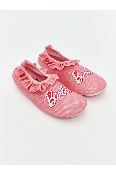 LC Waikiki Pink Barbie Printed Baby Girl Sea Shoes