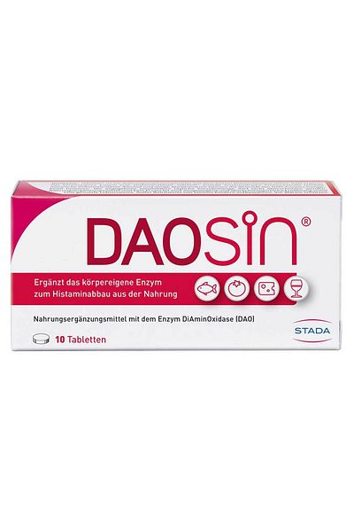 Daosin Food Supplement, Daosin, for Histamine Intolerance, Box of 10 Tablets
