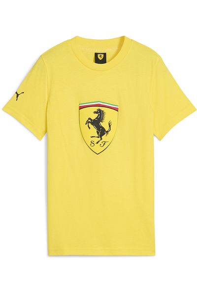 Puma Scuderia Ferrari Sportswear χρωματιστό μπλουζάκι Big Shield για νέους