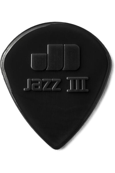 Jim Dunlop JİM DUNLOP 47R3S JAZZ III NYLON SİYAH PENA
