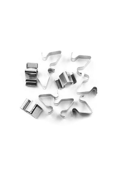 OEM Set 10 Piese Cleme De Fixare, Pentru Tapiterie, Audi A1, A3, A4, A5, A8, Din Metal, Argintiu