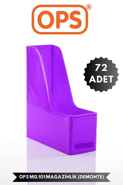 Ops Mg 101 A4 Disassembled 72 Pieces Plastic Vertical Magazine Folder Archive Box Organizer Storage Storage