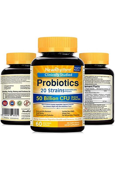 NewRhythm Probiotic, NewRhythm, 50 Billion, 20 Strains, 60cps