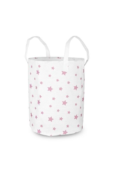 shumee Nukido toy basket - White with stars