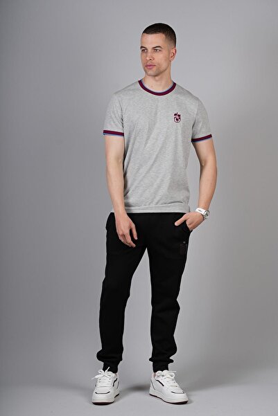 Trabzonspor TSHIRT KOL VE YAKA BORDO MAVİ RİBANALI