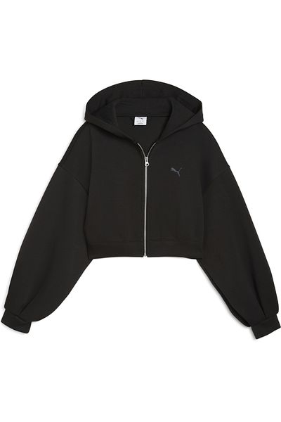Puma Základní sportovní oblečení Legacy Cropped Full-Zip Hoodie pro ženy