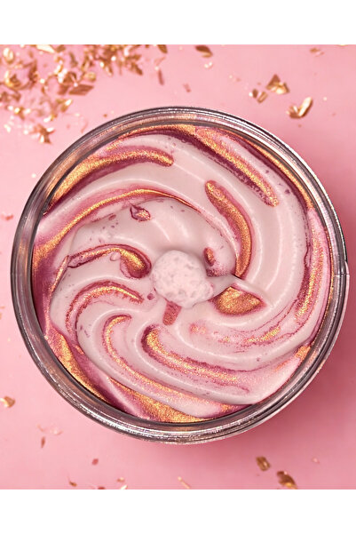 BeOne Cosmetics Glow Biscuits Butter - unt de corp cu particule stralucitoare, aroma de biscuiti, 100%