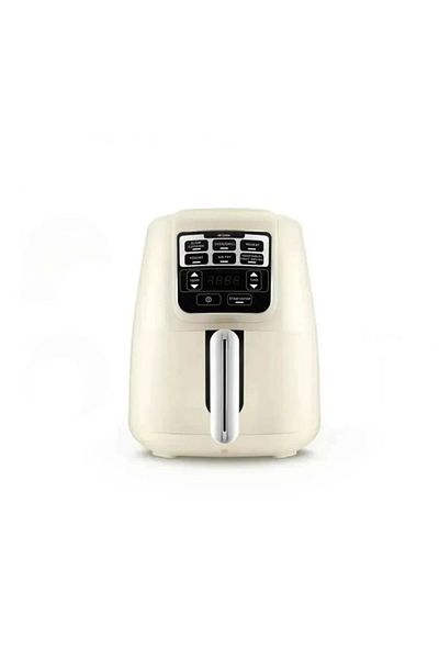 Karaca Air Cook XL 2-in-1-Heißluftfritteuse mit Schmorfunktion, 4 l, 1550 W, Starlight