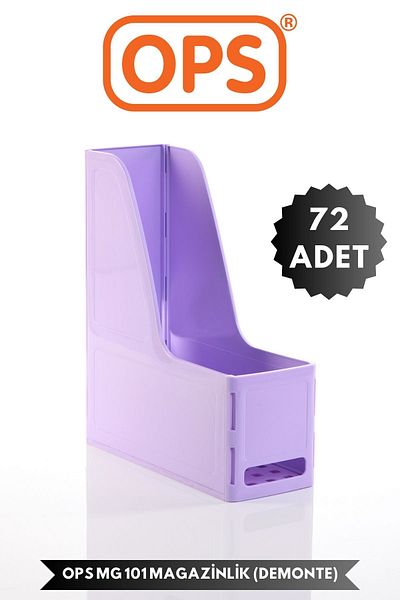 Ops Mg 101 A4 Disassembled 72 Pieces Plastic Vertical Magazine Folder Archive Box Organizer Storage Storage