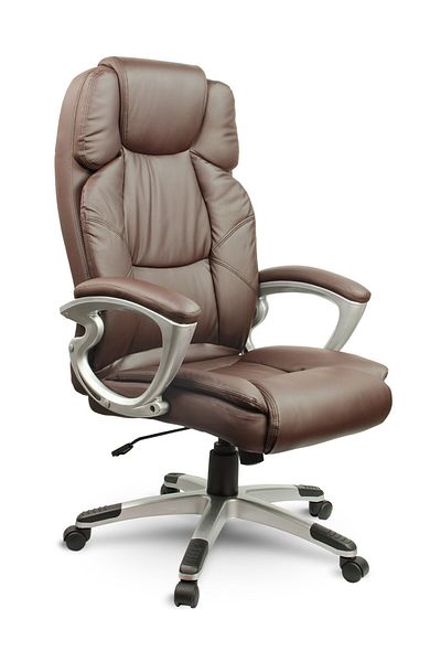shumee Brown leather office chair Sofotel EG-227