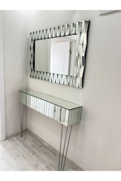 PAŞABAHÇE CAM 120 cm dikdörtgen dresuar ayna takimi