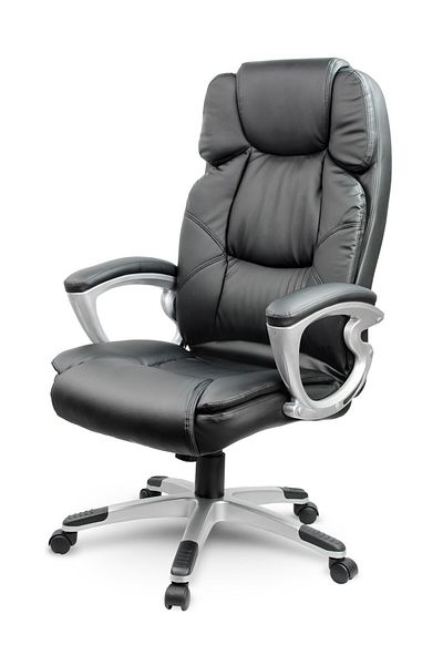 shumee Black leather office chair Sofotel EG-227