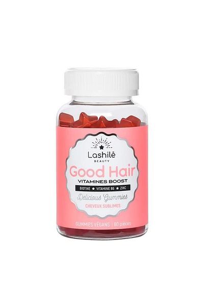 LASHILE BEAUTY Food Supplement, LASHILE BEAUTY, with Biotin, Vitamin B5 and Zinc, Hair Growth, 60 jellies