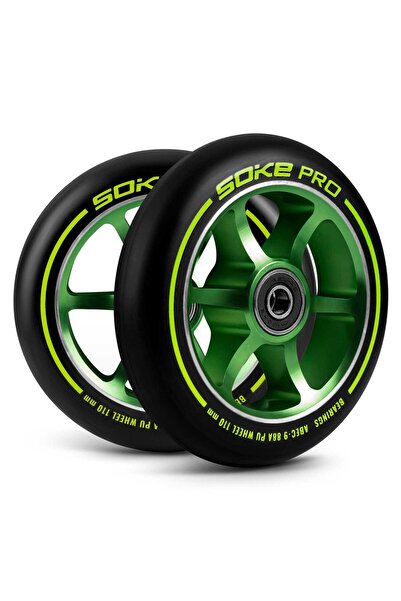 shumee Roți trotinetă 110 mm verzi, 2 buc.