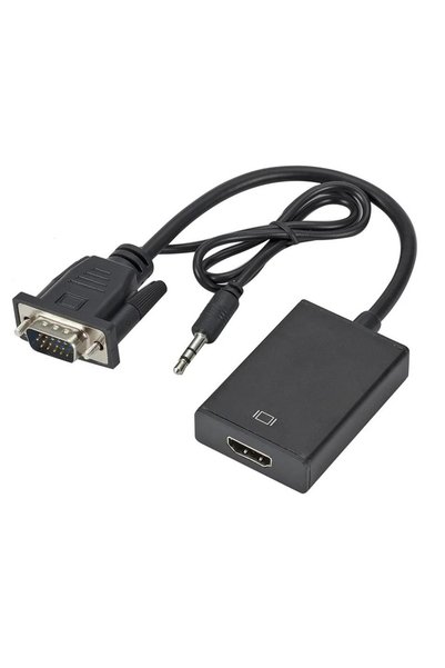 Vga - Hdmı Çevirici Ses Usb Beslemeli