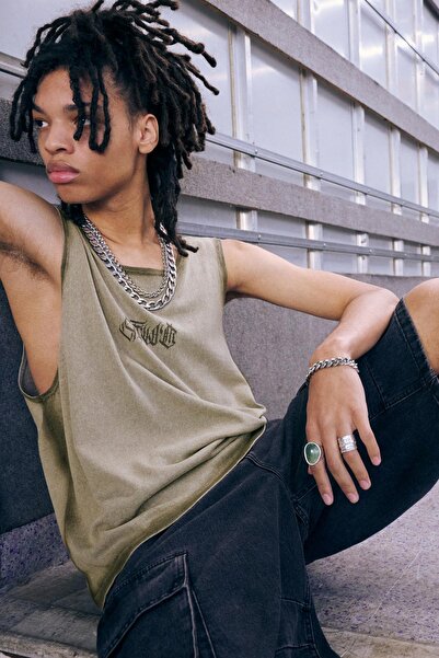 Pull & Bear Yıkanmış STWD tank tişört