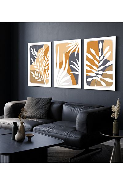 Hagen Pictură de perete Cadru Aspect Picturi de bucătărie Pictură modernă Pictură boemă Pictură de calitate premium Pictură din 3 piese