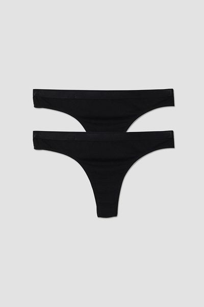 Woody 2-Piece Women's Panties-Nda - 199-Black