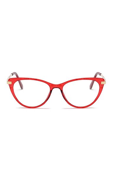 Toz Vintage Povelle Red Patterned Blue Light Protection Vintage & Retro Glasses