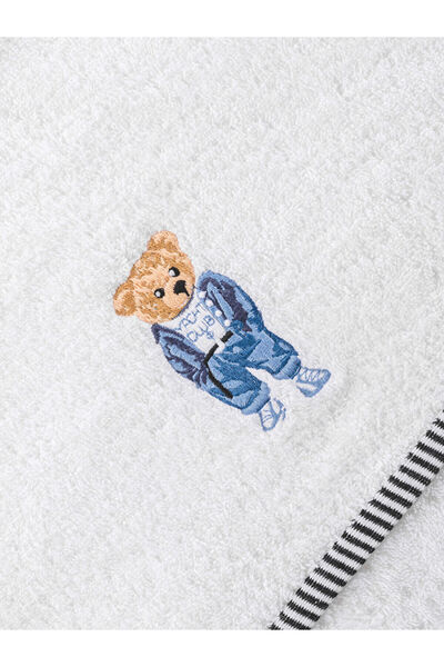 LC Waikiki Білий ведмедик Тедді з вишивкою Бавовняний рушник для обличчя 50x80 см