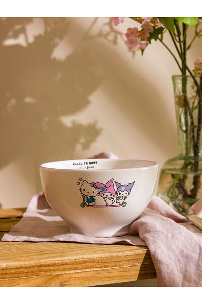 LC Waikiki Karişik Hello Kitty Baskılı Seramik Salata Kasesi 14 cm
