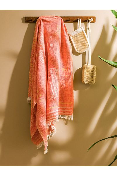 LC Waikiki Orange Cotton Women's Peshtemal Towel 90X165 cm