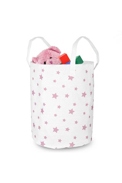 shumee Nukido toy basket - White with stars