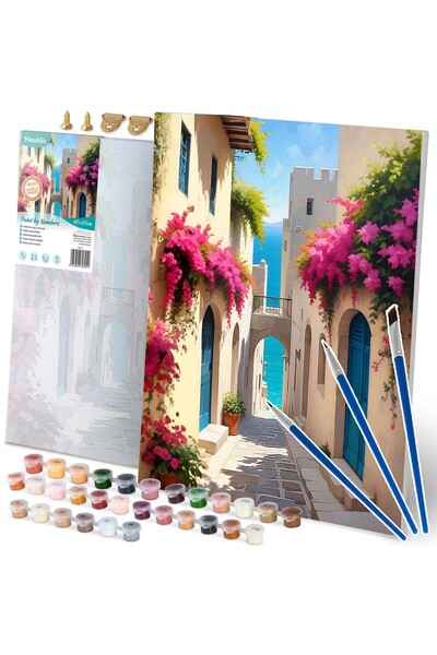 shumee Tablou de pictat după numere 40x50 cm Peisaj urban Massido