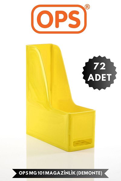 Ops Mg 101 A4 Disassembled 72 Pieces Plastic Vertical Magazine Folder Archive Box Organizer Storage Storage