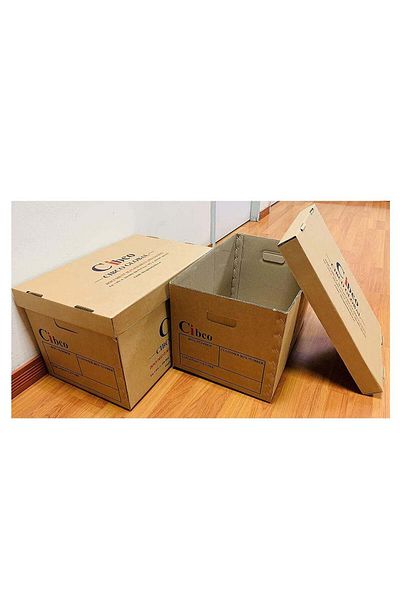 Boxes Pack Of 5 A3 File Storage Box With Lid/Archive /Document Storage