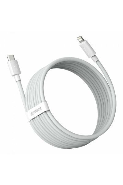 Baseus Data Cable Type-C to Lightning 20W, 480Mbps, 1.5m (set 2) - (TZCATLZJ-02) - White